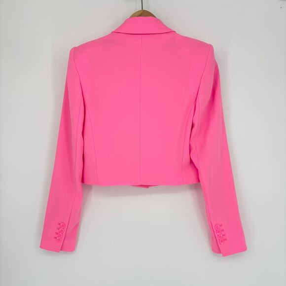 Express Gum Pop One-Button Cropped Blazer Size XS - Picture 4 of 8